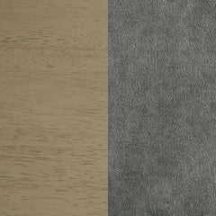 Redbridge Grey/Natural Oak Velvet Upholstered Counter Chair (Set of 2) - Ornate Home