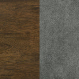 Redbridge Grey/Walnut Velvet Upholstered Counter Chair (Set of 2) - Ornate Home
