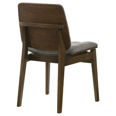 Redbridge Grey/Walnut Velvet Upholstered Side Chair (Set of 2) - Ornate Home
