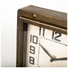 Redding Bronze Metal Square Table Clock - Ornate Home