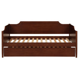 Redding Cherry Wood Twin Daybed With Trundle - Ornate Home