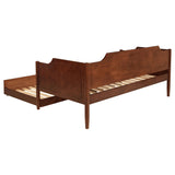 Redding Cherry Wood Twin Daybed With Trundle - Ornate Home