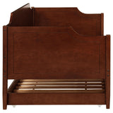 Redding Cherry Wood Twin Daybed With Trundle - Ornate Home