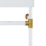Redeem Clear/White 24" Acrylic Wall-Mount Bathroom Vanity - Ornate Home