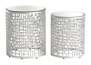 Reden Silver Side Table Set (2-Piece) - Ornate Home