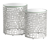Reden Silver Side Table Set (2-Piece) - Ornate Home
