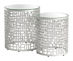 Reden Silver Side Table Set (2-Piece) - Ornate Home
