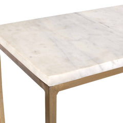 Redmond Gold/White Sofa Counter Table - Ornate Home