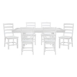 Redmond White 7pc Dining Set - Ornate Home