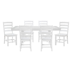 Redmond White 7pc Dining Set - Ornate Home