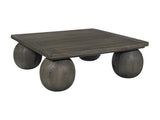 Redondo Black Square Coffee Table - Ornate Home