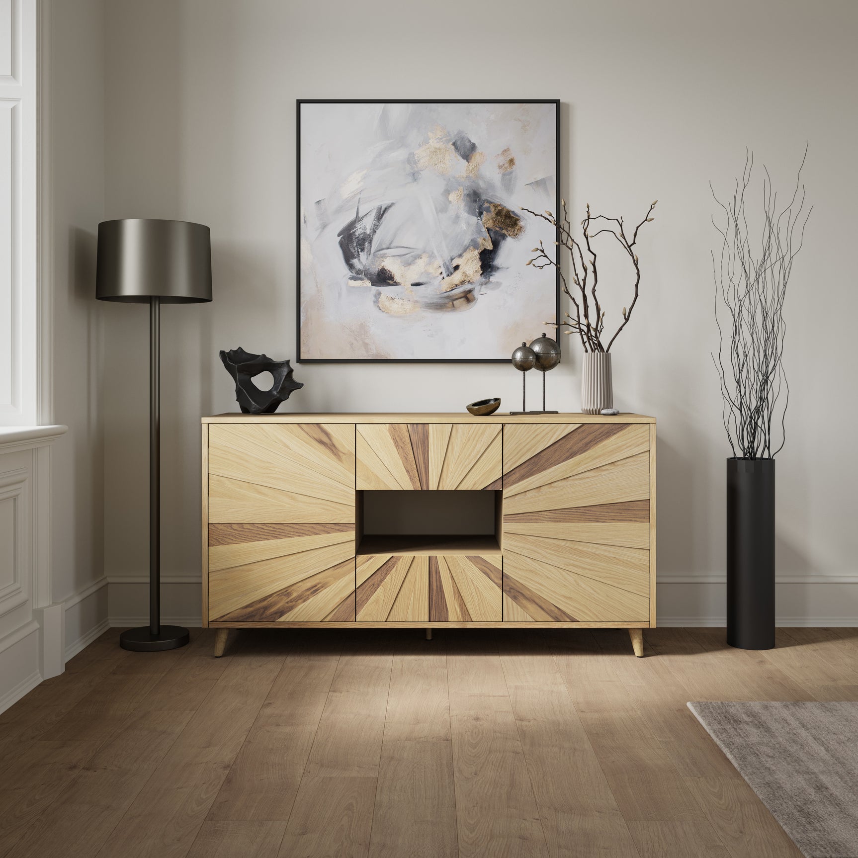 Reece Light Oak 60 Console - Ornate Home