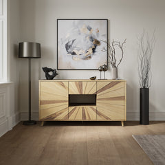 Reece Light Oak 60 Console - Ornate Home