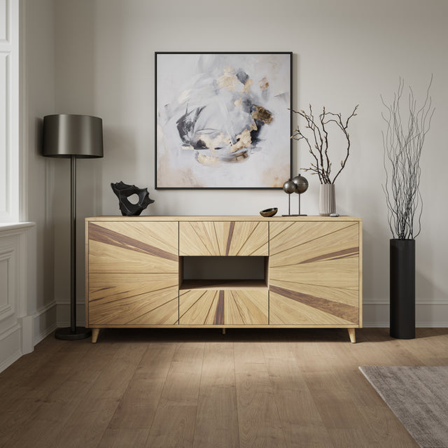 Reece Light Oak 70 Console - Ornate Home