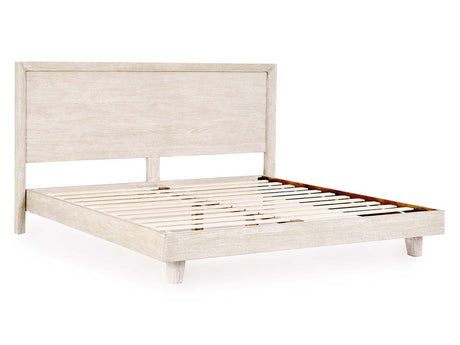 Reece Sand Eastern King Bed - Ornate Home