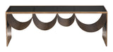 Reed Brass & Black Coffee Table - Ornate Home