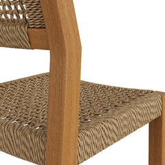 Reed Natural 40 Inch Outdoor Patio Outdoor Teak Wood Counter Stool - Ornate Home