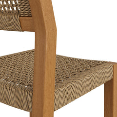 Reed Natural 44 Inch Outdoor Patio Outdoor Teak Wood Rattan Bar Stool - Ornate Home