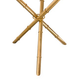 Reed White Round Accent Table - Ornate Home