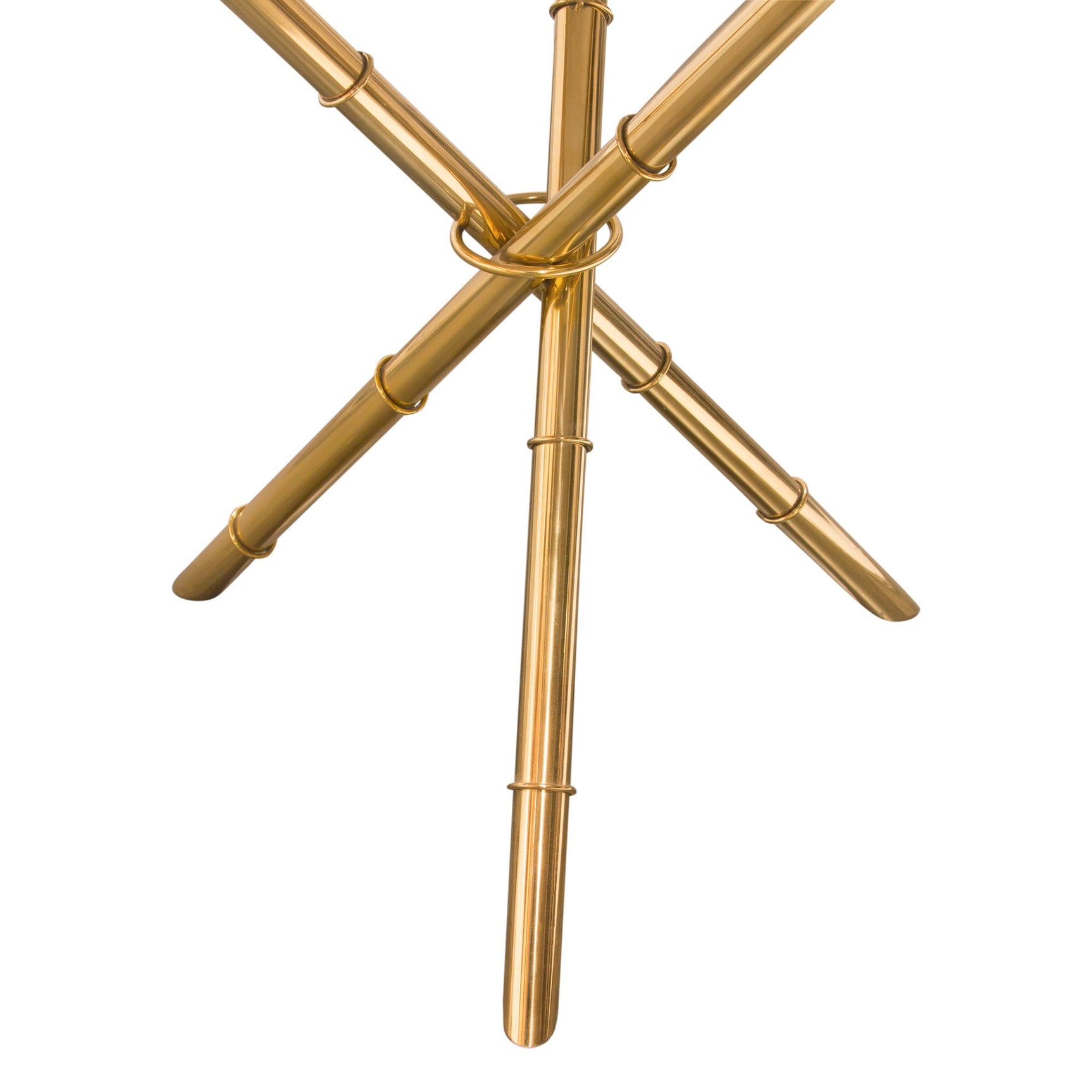 Reed White Round Accent Table - Ornate Home