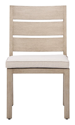 Reefline Gray Outdoor Armless Dining Chair (Set of 2) - Ornate Home