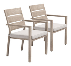 Reefline Gray Outdoor Dining Chair (Set of 2) - Ornate Home