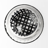 Reena Black Large Woven Metal Base Table Candle Holder - Ornate Home