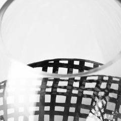 Reena Black Small Woven Metal Base Table Candle Holder