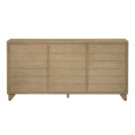 Reese Tan Three-Door Sideboard - Ornate Home