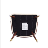 Reeva Dining Chair in Walnut and Cream - Ornate Home