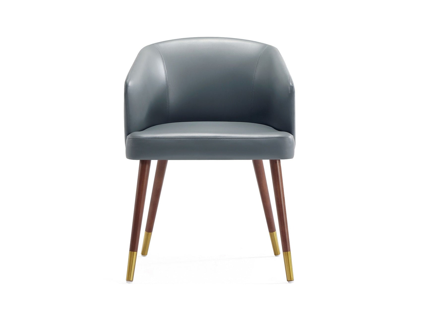 Reeva Dining Chair in Walnut and Graphite Grey - Ornate Home