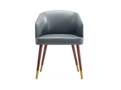 Reeva Dining Chair in Walnut and Graphite Grey - Ornate Home