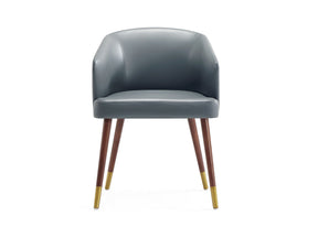 Reeva Dining Chair in Walnut and Graphite Grey - Ornate Home