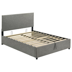 Reeves Grey Upholstered Full Lift-top Storage Platform Bed - Ornate Home