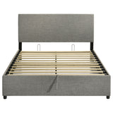 Reeves Grey Upholstered Queen Lift-top Storage Platform Bed - Ornate Home