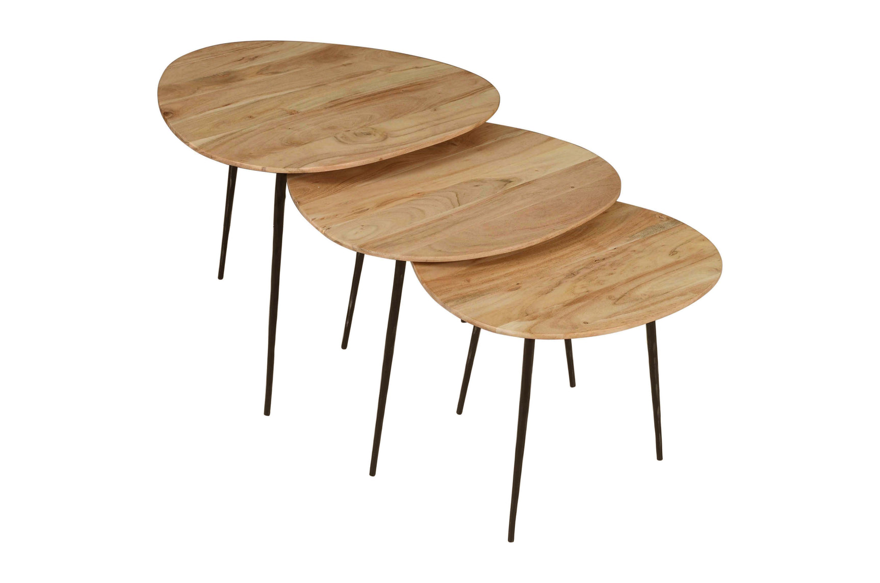 Reeves Natural Nesting Table (Set of 3) - Ornate Home