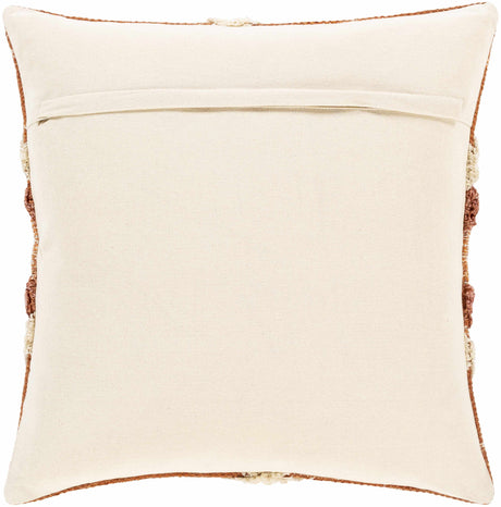 Reeves Orange Diamond Textured Throw Pillow - Ornate Home