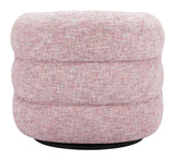 Refine Pink Tweed Swivel Chair - Ornate Home