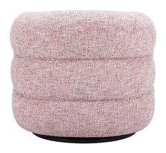 Refine Pink Tweed Swivel Chair - Ornate Home