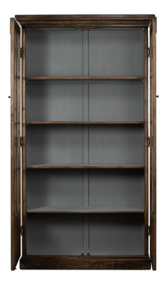 Refined Arches Brown Tall Bookcase - Ornate Home