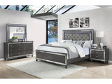 Refino 4-Piece Gray Panel Bedroom Set - Ornate Home
