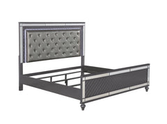 Refino 5-Piece Gray Panel Bedroom Set - Ornate Home