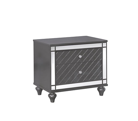 Refino 5-Piece Gray Panel Bedroom Set - Ornate Home