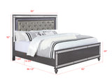 Refino 5-Piece Gray Panel Bedroom Set - Ornate Home