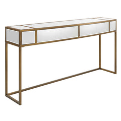 Reflect Gold Mirrored Console Table - Ornate Home
