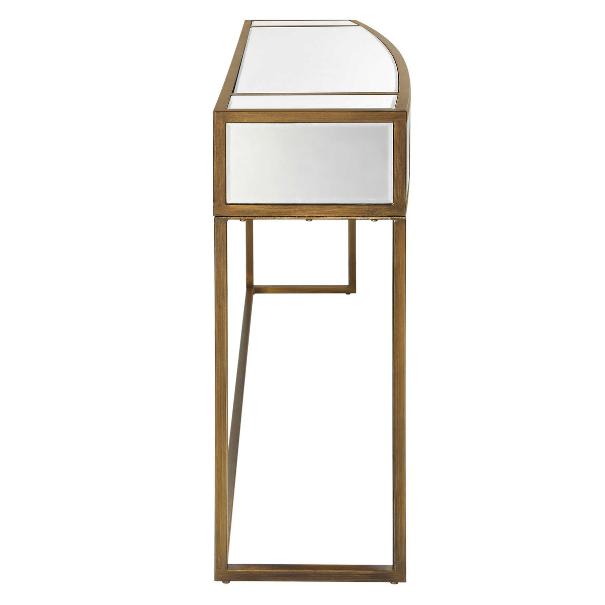 Reflect Gold Mirrored Console Table - Ornate Home