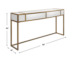 Reflect Gold Mirrored Console Table - Ornate Home