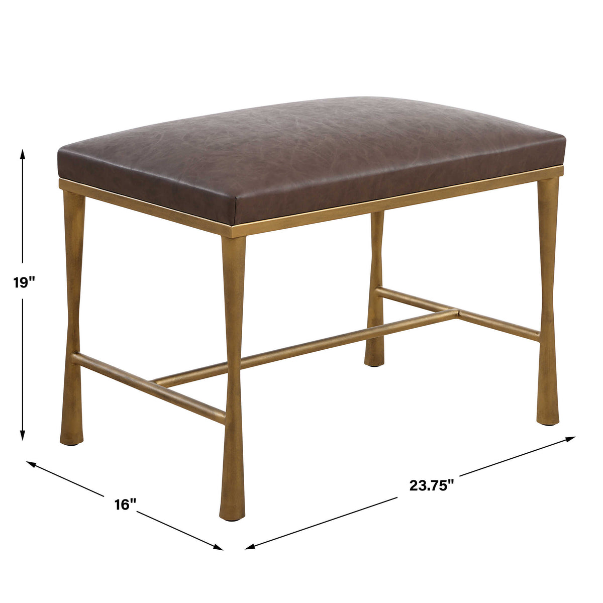Reform Gold Small Bench - Ornate Home