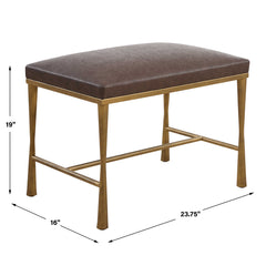 Reform Gold Small Bench - Ornate Home