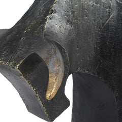 Regal Bull Bronze Sculptures (Set of 2) - Ornate Home